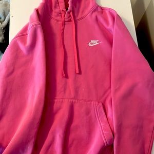 Pink Nike hoodie, men's size small.